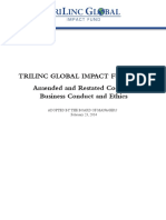 Trilinc Global Impact Fund, LLC Amended and Restated Code of Business Conduct and Ethics