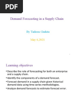 Demand Forecasting in A Supply Chain: by Tadesse Gudeta