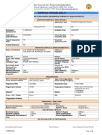 All India Council For Technical Education: INSTITUTION DETAILS (Information Uploaded by Institute For Approval 2020-21)