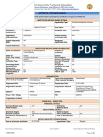 All India Council For Technical Education: INSTITUTION DETAILS (Information Uploaded by Institute For Approval 2020-21)