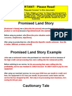 Promised Land Story and Cautionary Tale