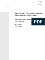 Paper 4 - Introduction of Autonomous Vehicles in The Swedish Traffic System