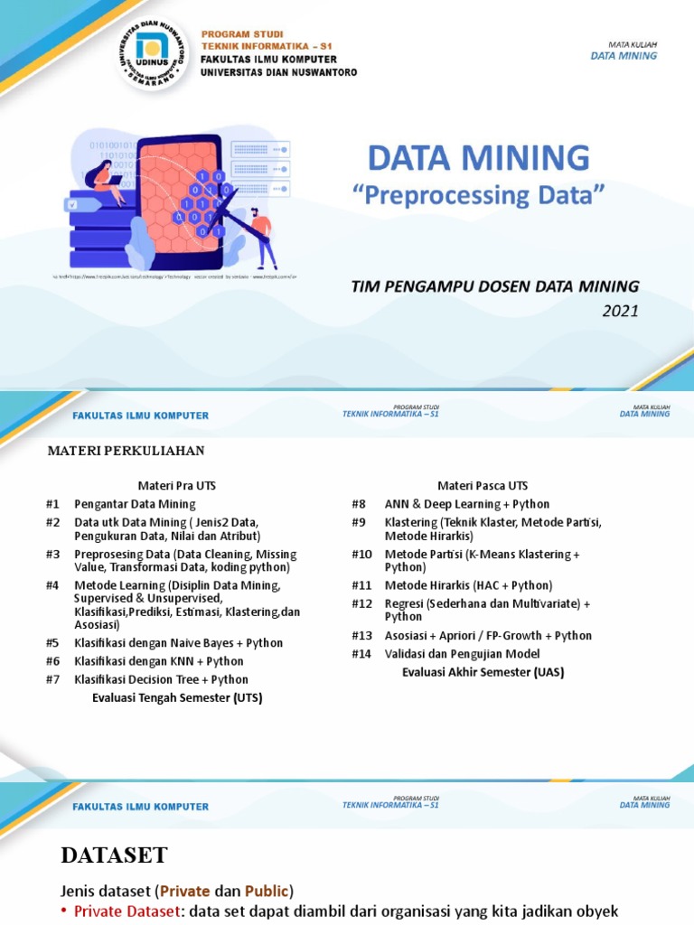 Materi Data Mining S1 Teknik Informatika | PDF