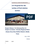 Project Proposal For The Construction of Fuel Station Service