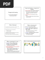 Supervised Learning vs. Unsupervised Learning