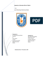 Literature Review Matrix