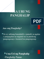 Mga Uri NG Panghalip