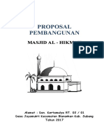 Proposal Pembangunan Masjid Al-Hikmah