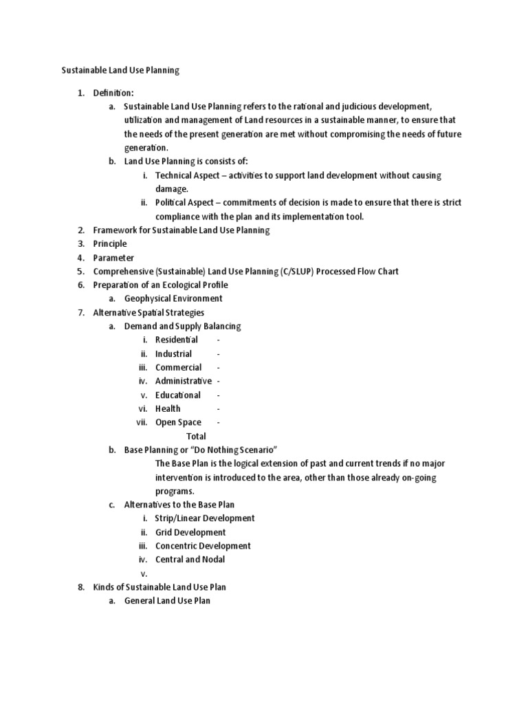 Sustainable Land Use Planning | PDF | Land Use | Sustainability
