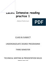 Lec#2 Intensive Reading Practice 1