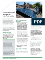 Guide to Federal Tax Credit for Residential Solar PV