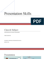 Lec#14 Presentation Skills