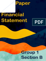 Group 1, Section B - Financial Statement Term Paper