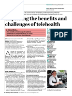 Exploring The Benefits and Challenges of Telehealth: Review