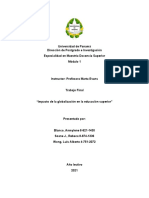 Influencia de La Globalización en Los Sistemas Educativos A Nivel Mundial Trabajo Final Modulo 1