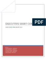 Executive Shirt Company: Case Study Analysis by Lg-4