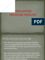 Pengantar Ekonomi Pangan