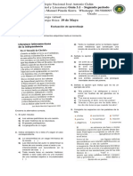 NOVENO A Evaluacion de Español 3.1 Segundo Periodo 2021 SR