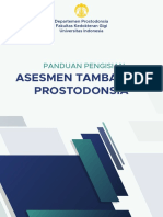 Panduan Pengisian Asesmen Tambahan Prostodonsia 2021