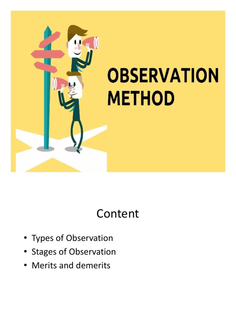 Observation Method | PDF