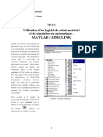 Matlab / Simulink: Utilisation D'un Logiciel de Calcul Matriciel Et de Simulation en Automatique