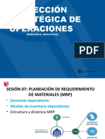 Sesión 07, A. Planeamiento de Requerimiento de Materiales - MRP