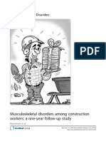 Musculoskeletal Disorders Among Construction Workers: A One-Year Follow-Up Study