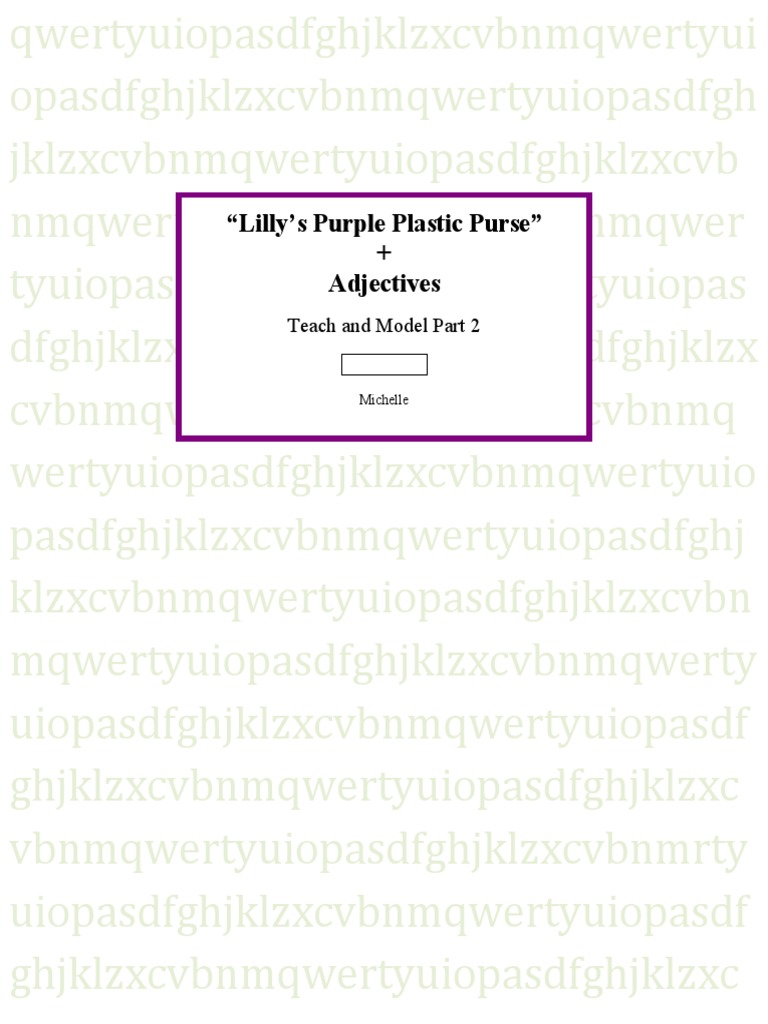 1st Grade - Adjectives (Teach and Model Part 2) | PDF