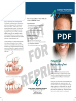 NOT FOR Reprint: Replacing Multiple Teeth