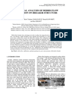 Numerical Analysis of Debris Flow Deposition On Breaker Structure