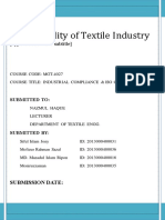 Sustainability of Textile Industry: (Type The Document Subtitle)