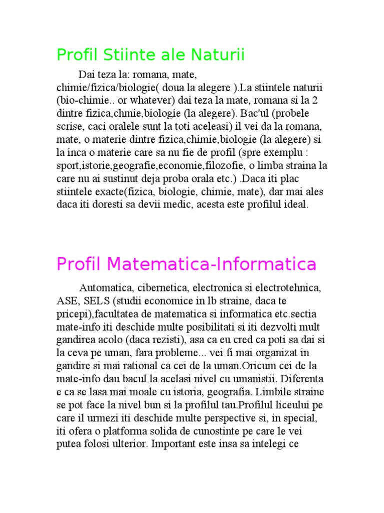 Profile PT LICEU | PDF