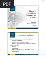 Consolidation Techniques and Procedures: Preparing The Worksheet