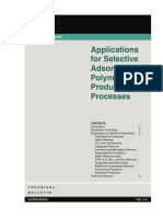 Application For Selective Adsorbents in Polymer Production Processes