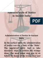 Administration of Justice in Ancient India