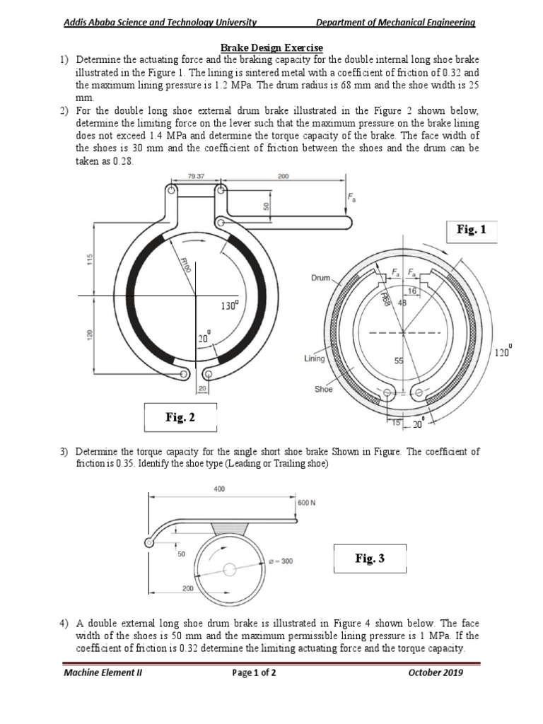 Brake Design Calculations and Analysis | PDF | Brake | Vehicles