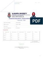 Alagappa University: Distance Education - Examination Result