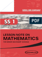 Ss1 Mathematics