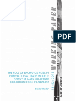 The Role of Exchange Rates in International Trade Models: Does The Marshall-Lerner Condition Hold in Albania?