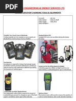 Marine Surveyor Working Tools & Equipment