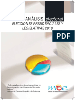 Kit de Análisis Electoral MOE Elecciones Presidenciales y Legislativas 2010