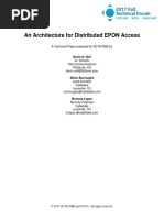 An Architecture For Distributed EPON Access: Kevin A. Noll