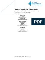 An Architecture For Distributed EPON Access: Kevin A. Noll