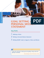 Goal Setting & Personal Mission Statement