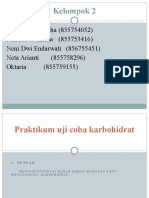 Praktikum Uji Coba Karbohidrat