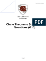 G10 HIGHER Circle Theorems Standard Questions