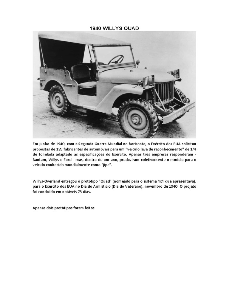 Modelos de Jeep | PDF | Jipe | Tração nas quatro rodas, image size:768x1024
