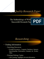 The Methodology of Writing A Successful Research Paper