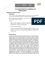 Actividad #01 El Presupuesto y La Empresa