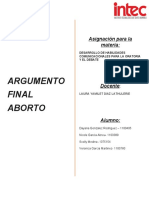 La Mujer Tiene El Absoluto Derecho de Disponer Sobre Su Cuerpo